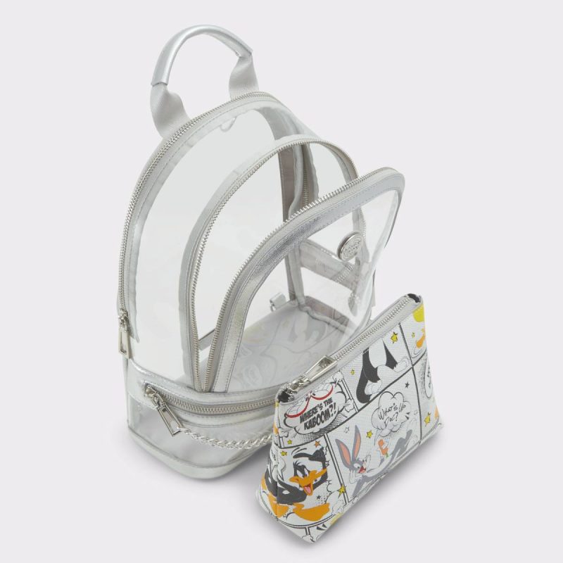 Ltbackpack Silver Women's Looney Tunes Backpacks & Fanny Packs Women Silver Aldo - 3