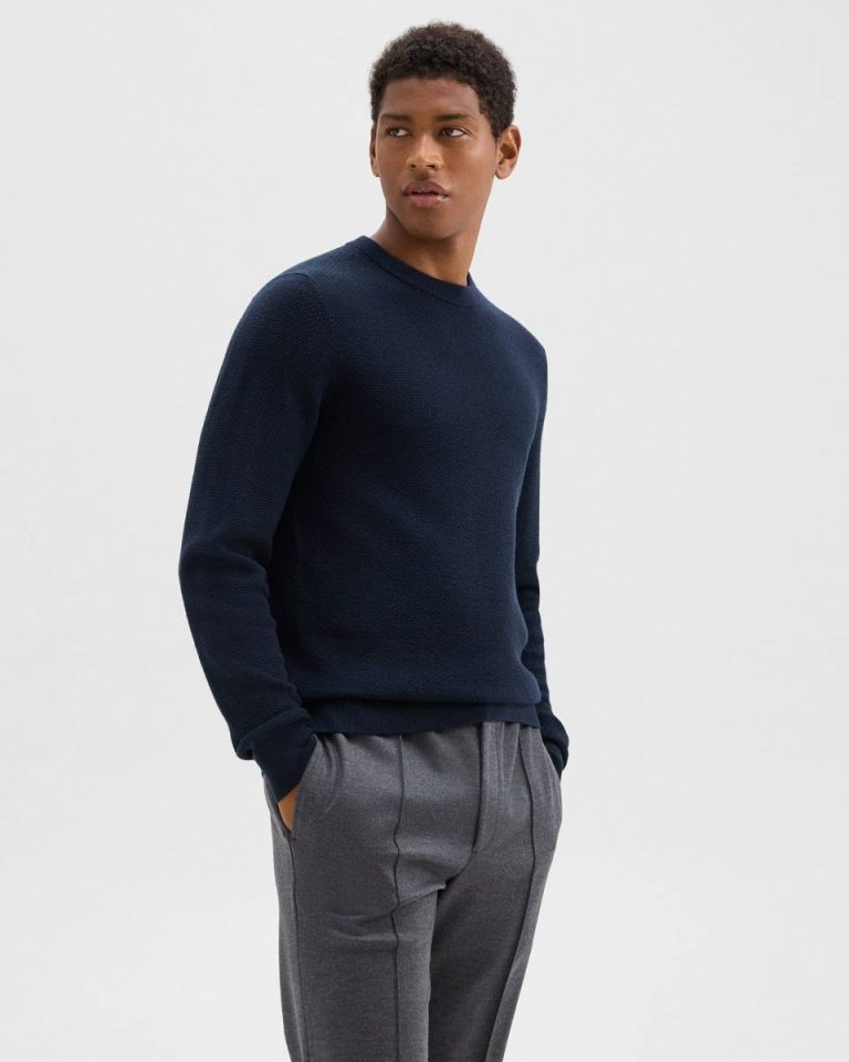 Maden Crewneck Sweater In Merino Wool Men Sweaters + Cardigans Baltic Theory - 2