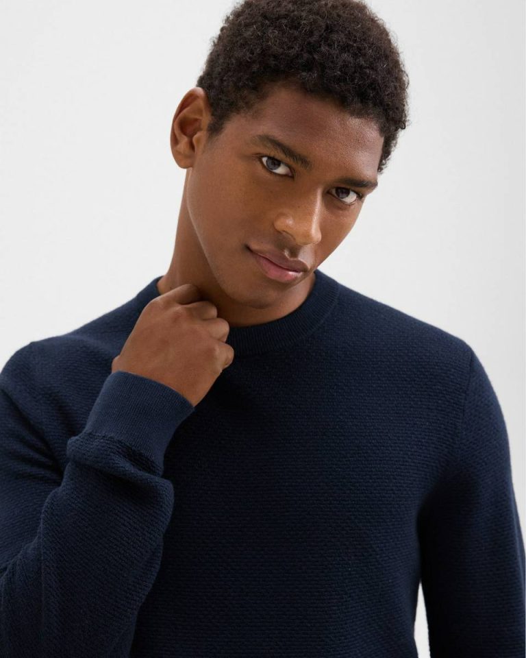 Maden Crewneck Sweater In Merino Wool Men Sweaters + Cardigans Baltic Theory - 4
