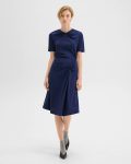 Marina Blue Women Theory Twisted Sleeveless Top In Viscose-Wool Sweaters + Cardigans - 5