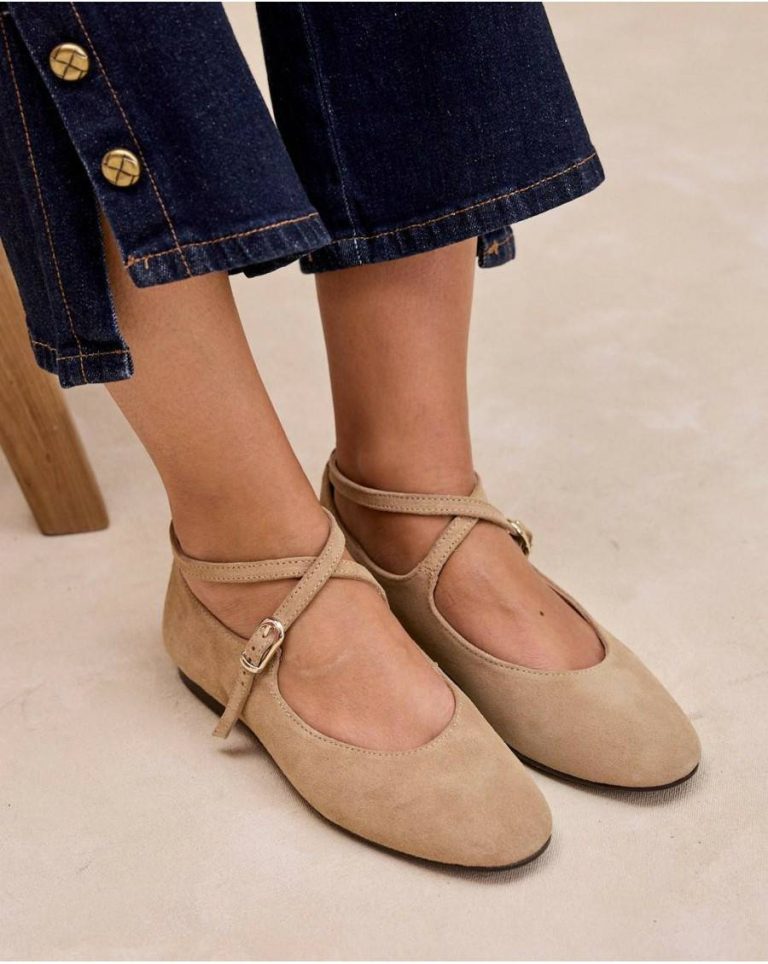 Mary Jane Buckle Novina Footwear Camel Polín Et Moi Women - 1