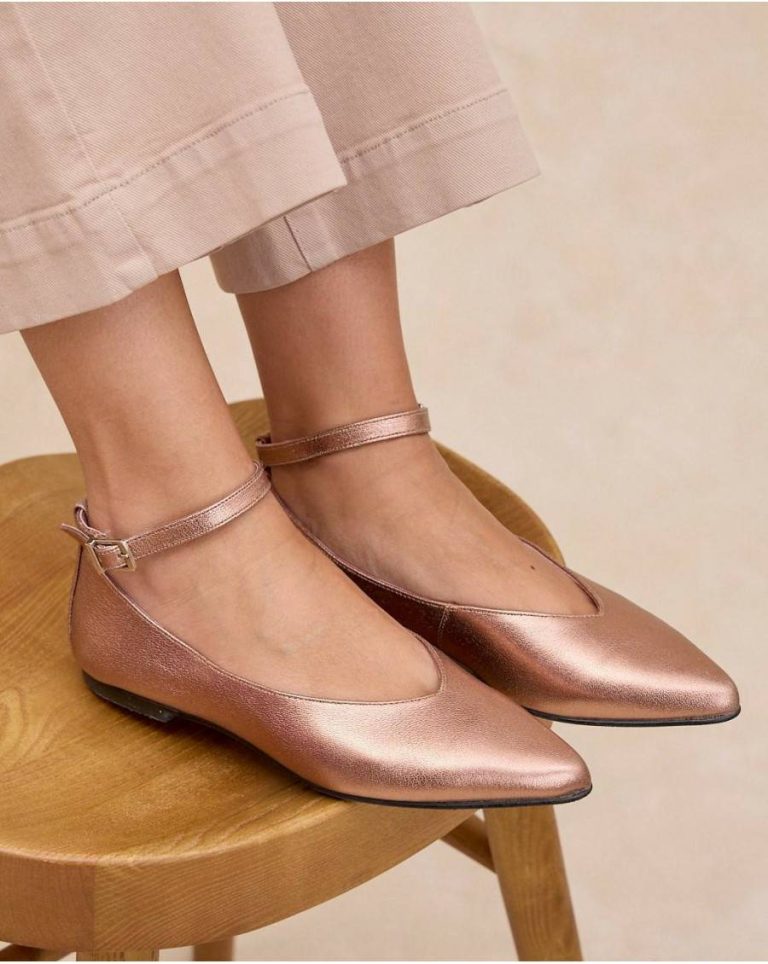 Mary Jane Carmina Bracelet Polín Et Moi Women Rose Footwear - 2