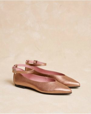Mary Jane Carmina Bracelet Polín Et Moi Women Rose Footwear - 1