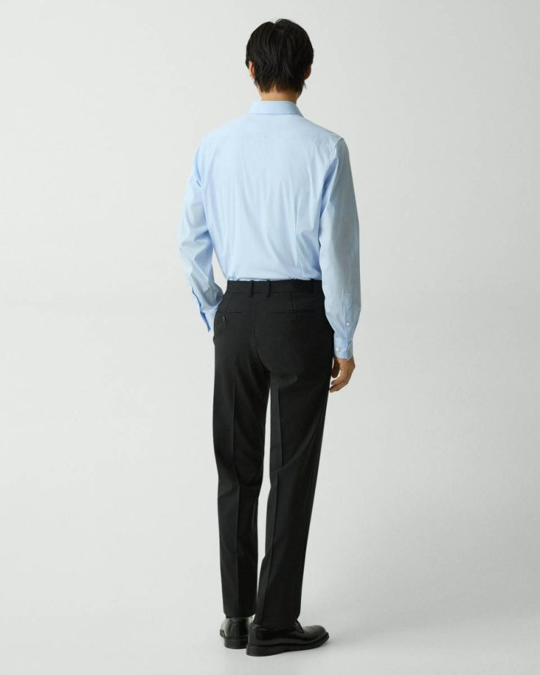 Mayer Pant In Stretch Wool Theory Men Deep Black Pants - 3