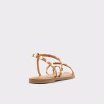 Medium Brown Aldo Sandals Coreydale Medium Brown Women's Flat Sandals Women - 2