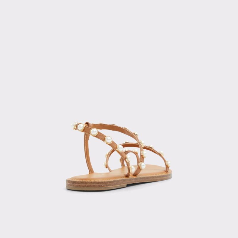 Medium Brown Aldo Sandals Coreydale Medium Brown Women's Flat Sandals Women - 2