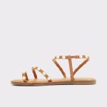 Medium Brown Aldo Sandals Coreydale Medium Brown Women's Flat Sandals Women - 3