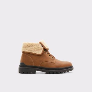 Medium Brown Men Aldo Boots Preliand Medium Brown Men's Lace-Up Boots - 1