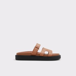 Medium Brown Women Mariella Medium Brown Women's Footbed Sandals Aldo Sandals - 1