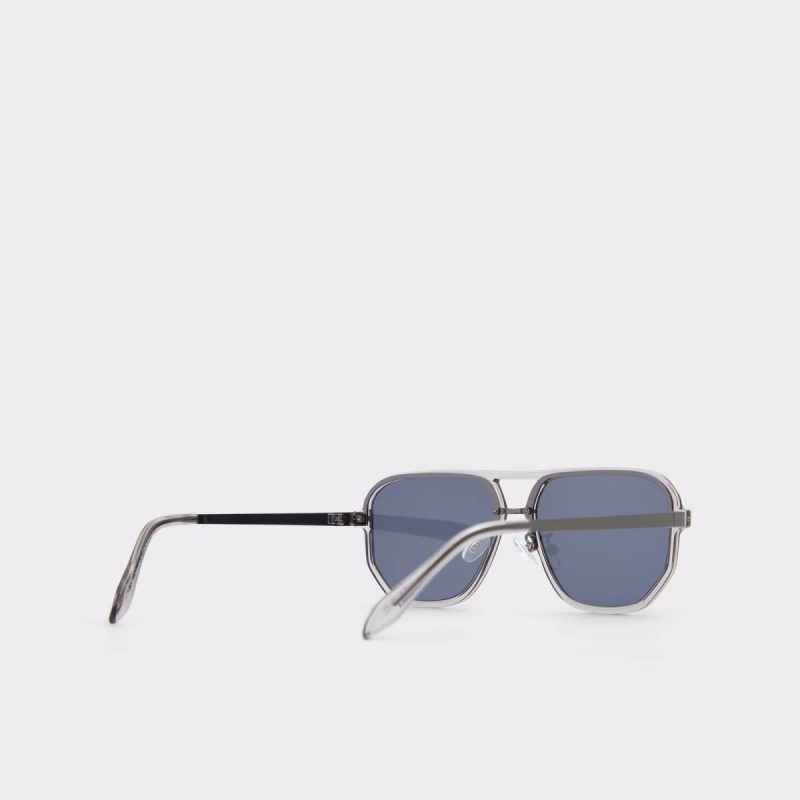 Men Aldo Bards Grey Men's Aviator Sunglasses Grey - 3