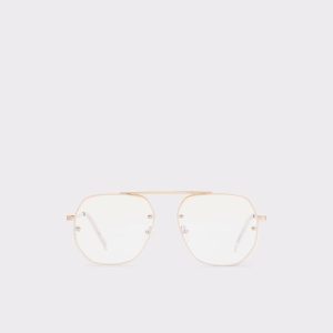 Men Aldo Diprion Gold Men's Aviator Gold Sunglasses - 1