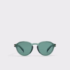 Men Aldo Sunglasses Galog Light Green Men's Round Light Green - 1