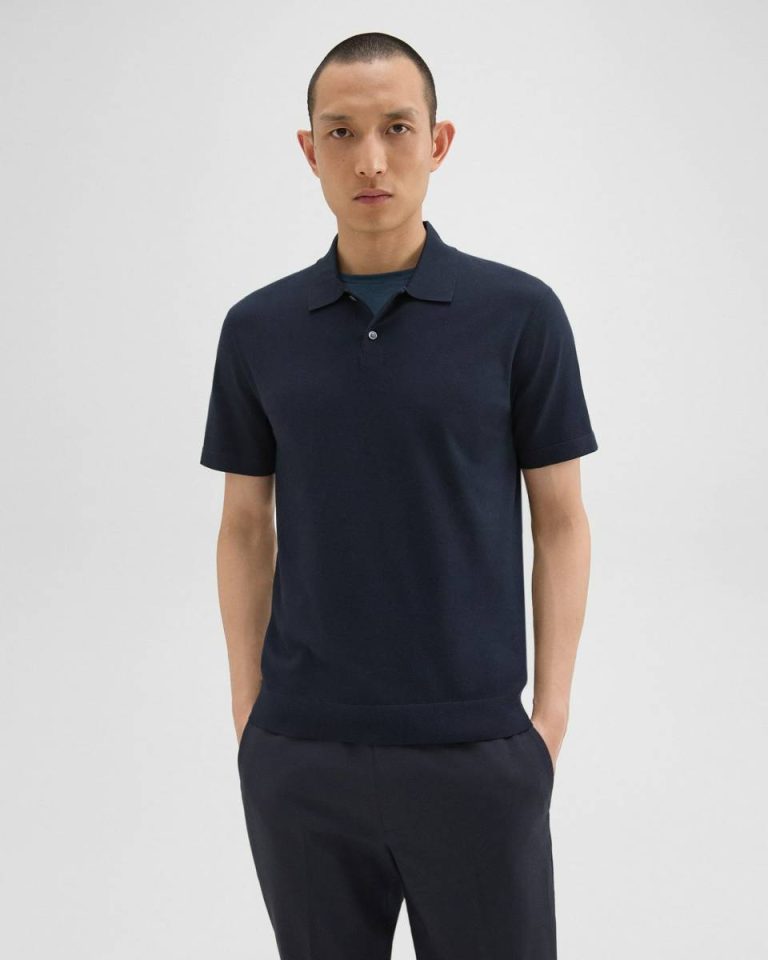 Men Baltic T-Shirts + Polos Theory Goris Polo Shirt In Light Bilen - 2
