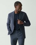 Men Basalt Theory Blazers + Jackets Clinton Blazer In Precision Ponte - 1