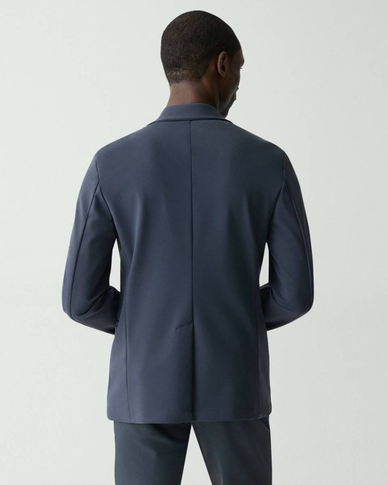 Men Basalt Theory Blazers + Jackets Clinton Blazer In Precision Ponte - 3