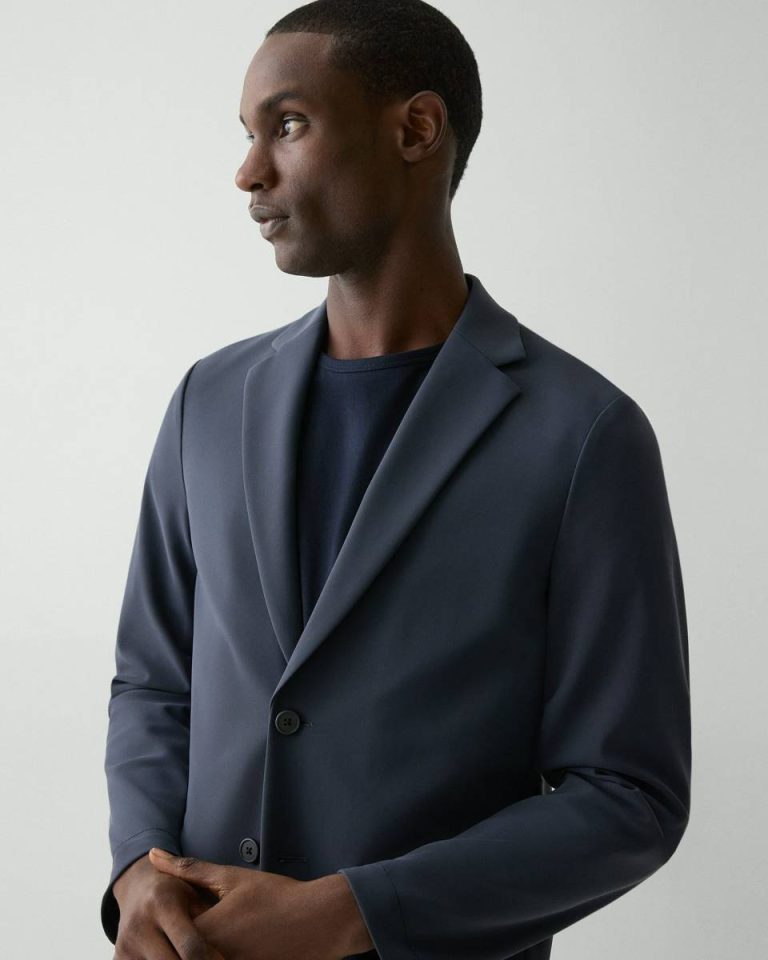 Men Basalt Theory Blazers + Jackets Clinton Blazer In Precision Ponte - 4