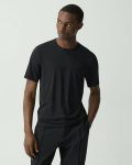 Men Black Crewneck Tee In Perform Jersey Theory T-Shirts + Polos - 1