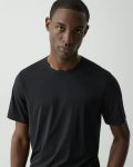 Men Black Crewneck Tee In Perform Jersey Theory T-Shirts + Polos - 4