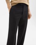 Men Black Pants Theory Straight Pant In Wool-Blend Twill - 4