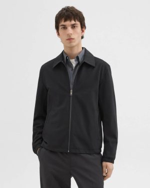 Men Blazers + Jackets Brody Jacket In Precision Ponte Theory Black - 1