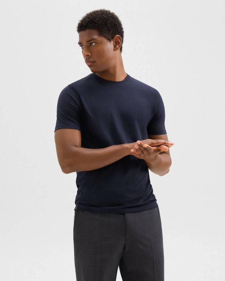 Men Dorian Tee In Active Knit Baltic T-Shirts + Polos Theory - 2