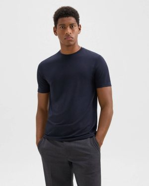 Men Dorian Tee In Active Knit Baltic T-Shirts + Polos Theory - 1