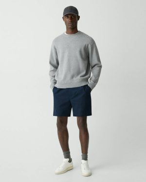Men Drawstring Short In Stretch Cotton Canvas Baltic Pants Theory - 1
