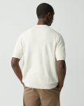 Men Eggshell Cairn Short-Sleeve Sweater In Cotton Theory Shirts - 3