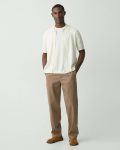 Men Eggshell Cairn Short-Sleeve Sweater In Cotton Theory Shirts - 5