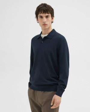 Men Goris Long-Sleeve Polo Shirt In Light Bilen Baltic Theory Sweaters + Cardigans - 1