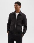 Men Hickory Melange Theory Sean Jacket In Double-Face Wool-Cashmere Outerwear - 1