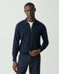 Men Quarter-Zip Polo Sweater In Light Bilen Loungewear Baltic Theory - 1