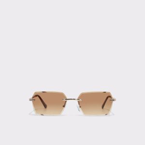 Men Sunglasses Aldo Gold Kaaolle Gold Men's Rectangle - 1