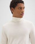 Men Sweaters + Cardigans Winter White Hilles Turtleneck Sweater In Cashmere Theory - 4