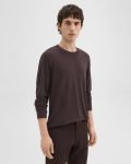 Men T-Shirts + Polos Essential Long-Sleeve Tee In Anemone Modal Jersey Hickory Theory - 2