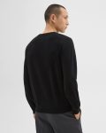 Men Theory Black Hilles Crewneck Sweater In Cashmere Sweaters + Cardigans - 3