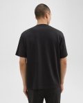 Men Theory Relaxed Tee In Cotton Jersey Loungewear Black - 3