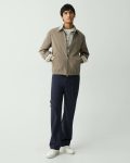 Men Theory Walnut Blouson Zip Jacket In Foundation Twill Outerwear - 5