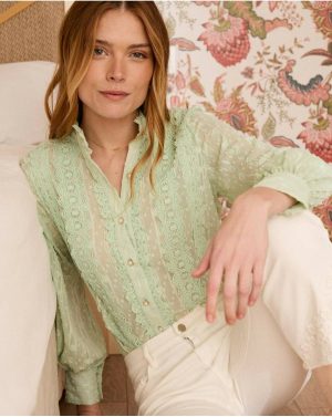 Mint Blouses And Shirts Women Plumeti Cali Shirt Polín Et Moi - 1