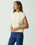 Natural Sweater Vest In Rounded Cotton Sweaters + Cardigans Women Theory - 2