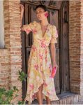 Ochre Bruna Flowers Dress Polín Et Moi Dresses Women - 1