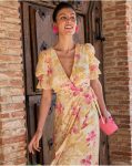 Ochre Bruna Flowers Dress Polín Et Moi Dresses Women - 2