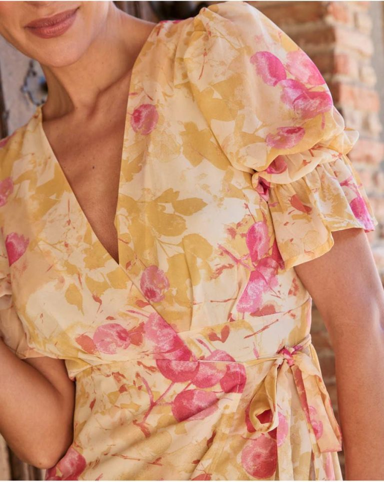 Ochre Bruna Flowers Dress Polín Et Moi Dresses Women - 3