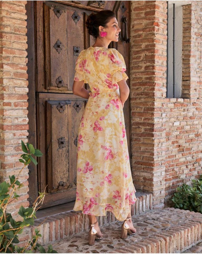 Ochre Bruna Flowers Dress Polín Et Moi Dresses Women - 4