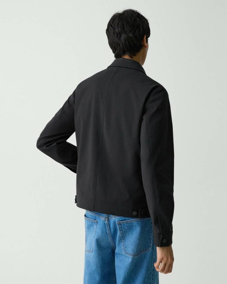 Outerwear Theory Men Workwear Jacket In Neoteric Twill Black - 3