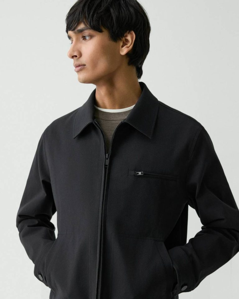 Outerwear Theory Men Workwear Jacket In Neoteric Twill Black - 4