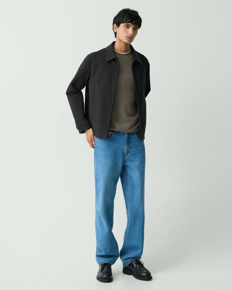 Outerwear Theory Men Workwear Jacket In Neoteric Twill Black - 5