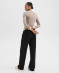Pants Black Track Pant In Double-Knit Jersey Theory Women - 3
