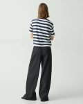 Pants Black Women Theory High-Waist Wide-Leg Pant In Good Linen - 3