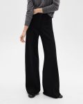 Pants High-Waist Wide-Leg Pant In Crepe Knit Black Theory Women - 4